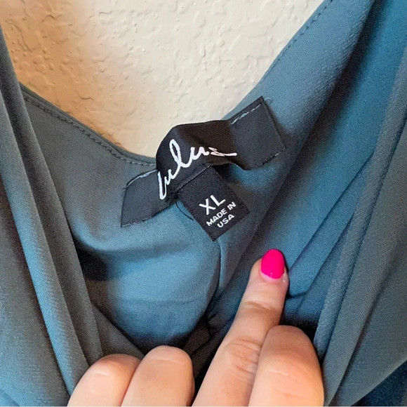 NWT Lulus Exception to the Rule Teal Green Lace-Up Bodysuit - Picture 6 of 10